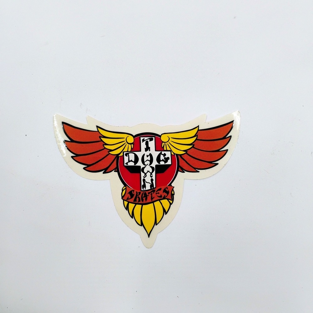 Dogtown Skateboards Wings Sticker Vintage 1990's Original Skateboarding Sk8 Art